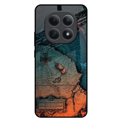 Geographical Map Redmi Note 15 5G Glass Back Cover Online