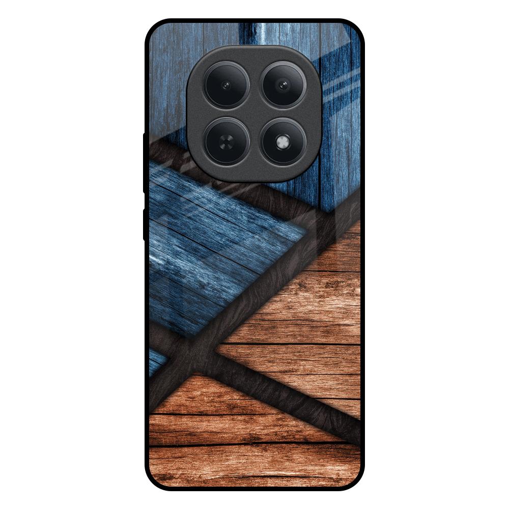 Wooden Tiles Redmi Note 15 5G Glass Back Cover Online
