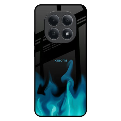 Teal Flames Redmi Note 15 5G Glass Back Cover Online