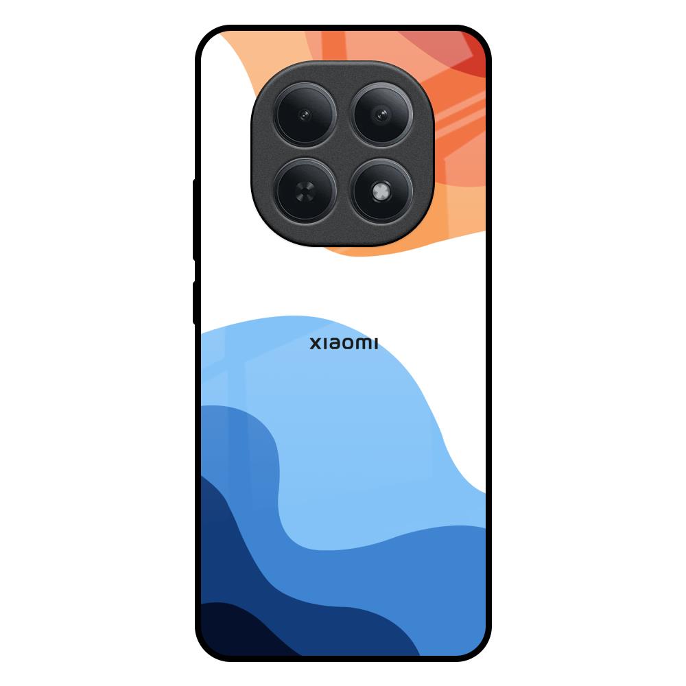 Wavy Color Pattern Redmi Note 15 5G Glass Back Cover Online