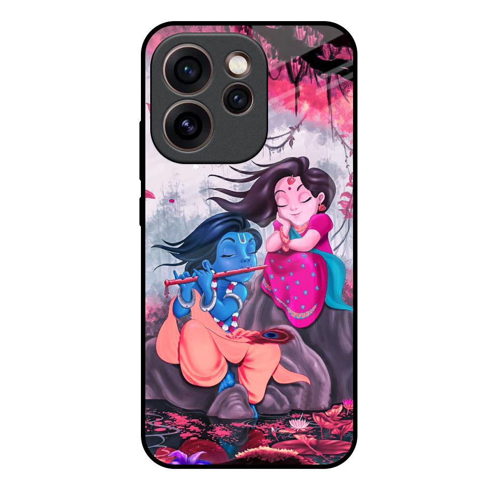 Radha Krishna Art Oppo Reno15c 5G Glass Back Cover Online