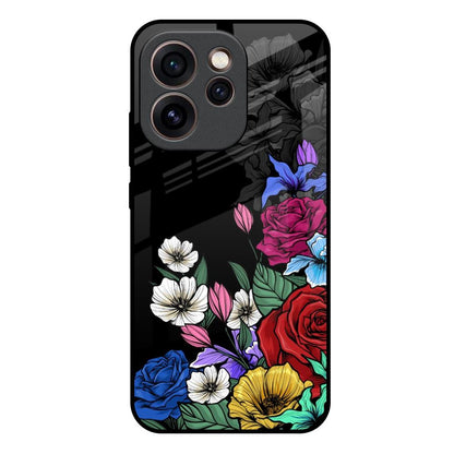 Rose Flower Bunch Art Oppo Reno15c 5G Glass Back Cover Online