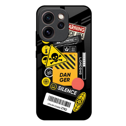 Danger Signs Oppo Reno15c 5G Glass Back Cover Online