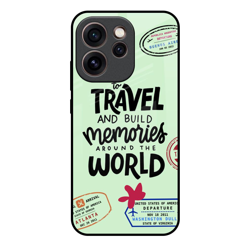 Travel Stamps Oppo Reno15c 5G Glass Back Cover Online