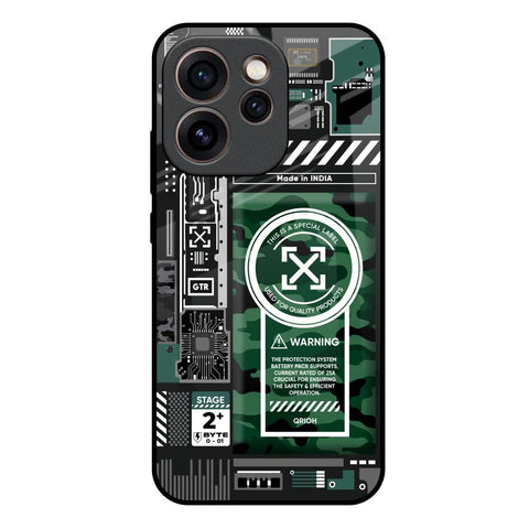 Green Camo Circuit Oppo Reno15c 5G Glass Back Cover Online