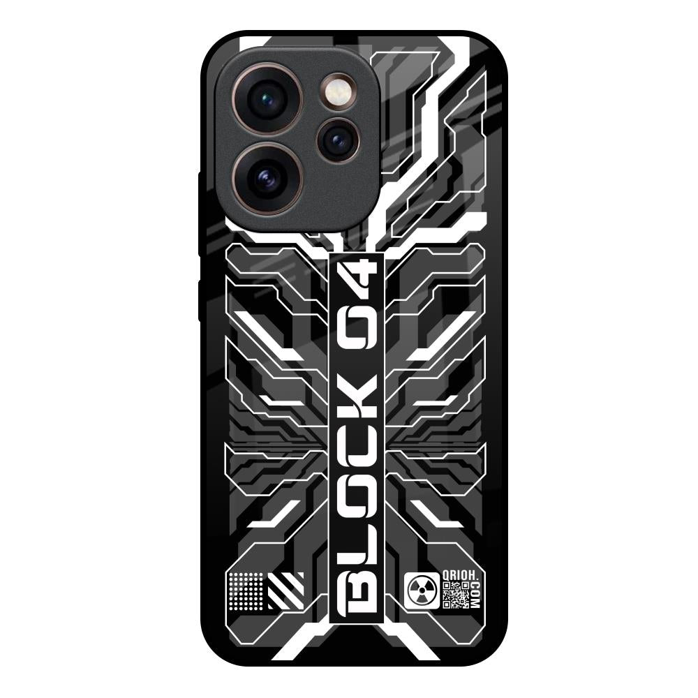 Monochrome Magic Oppo Reno15c 5G Glass Back Cover Online
