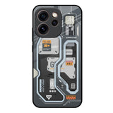 Retro Futuristic Oppo Reno15c 5G Glass Back Cover Online