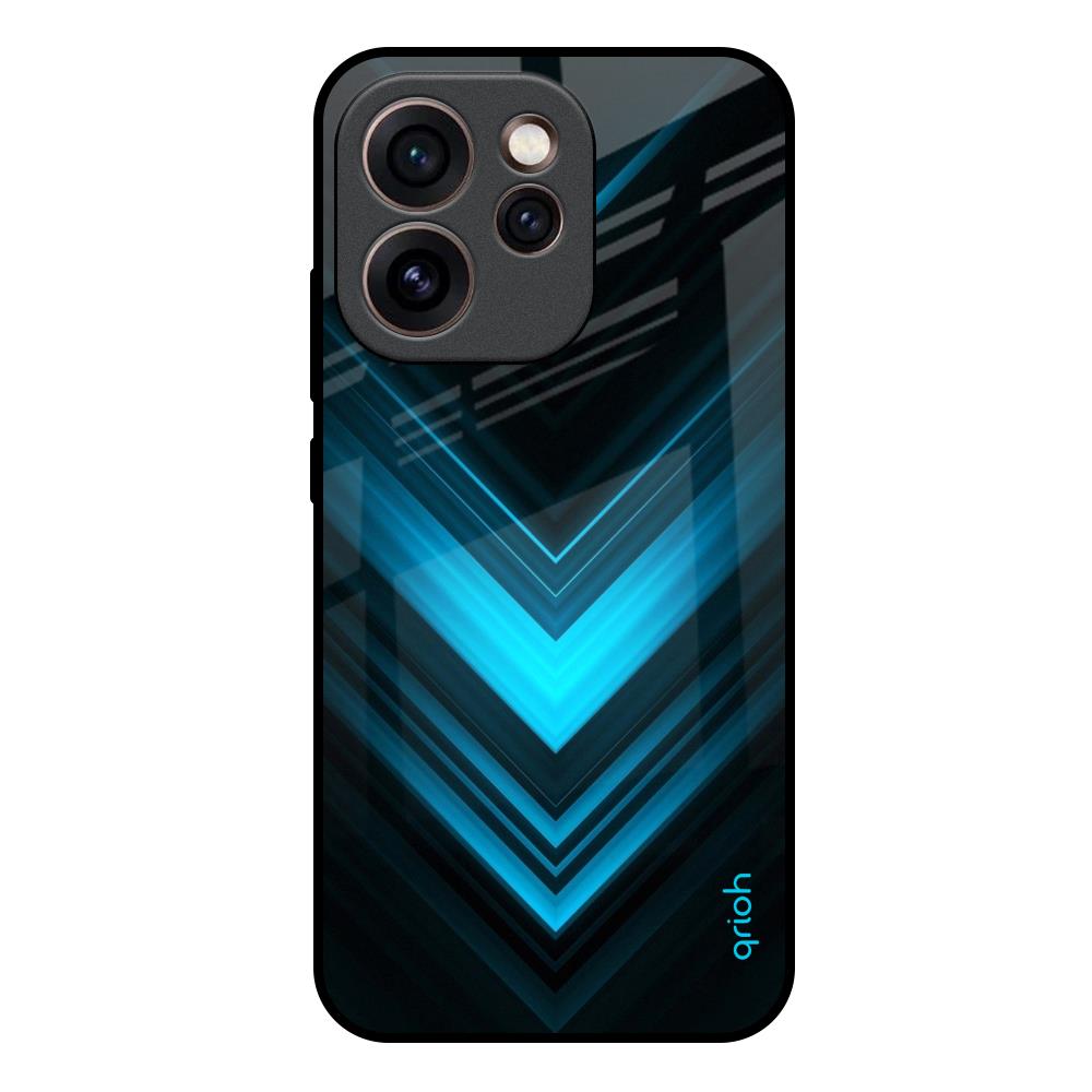 Vertical Blue Arrow Oppo Reno15c 5G Glass Back Cover Online