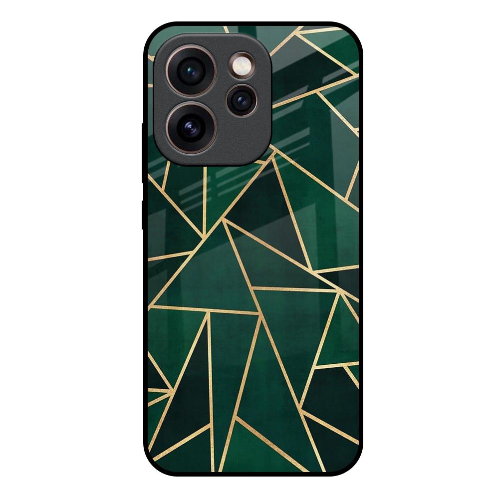 Abstract Green Oppo Reno15c 5G Glass Back Cover Online