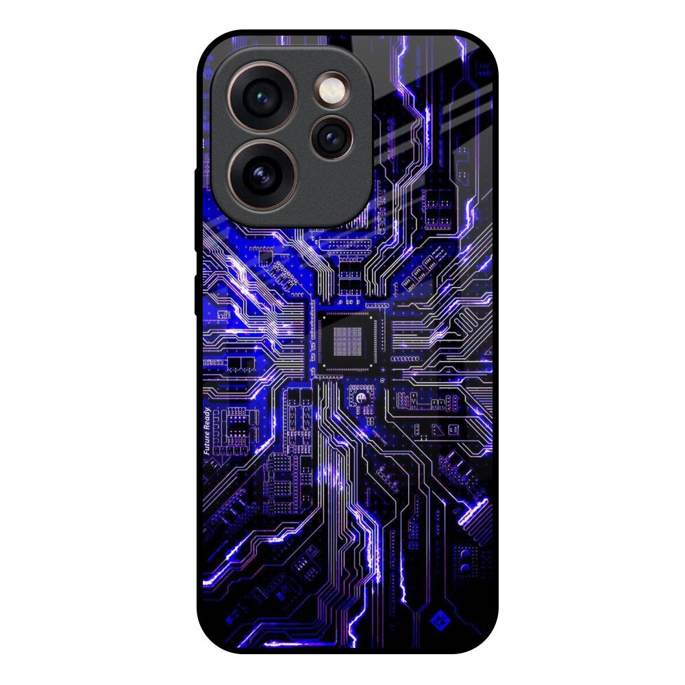 Techno Color Pattern Oppo Reno15c 5G Glass Back Cover Online