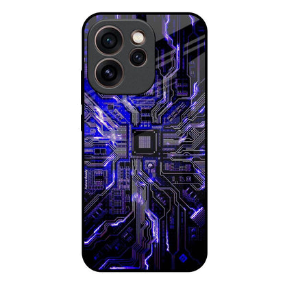 Techno Color Pattern Oppo Reno15c 5G Glass Back Cover Online