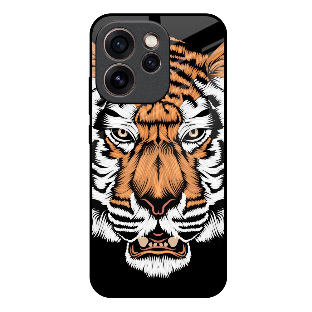 Angry Tiger Oppo Reno15c 5G Glass Back Cover Online