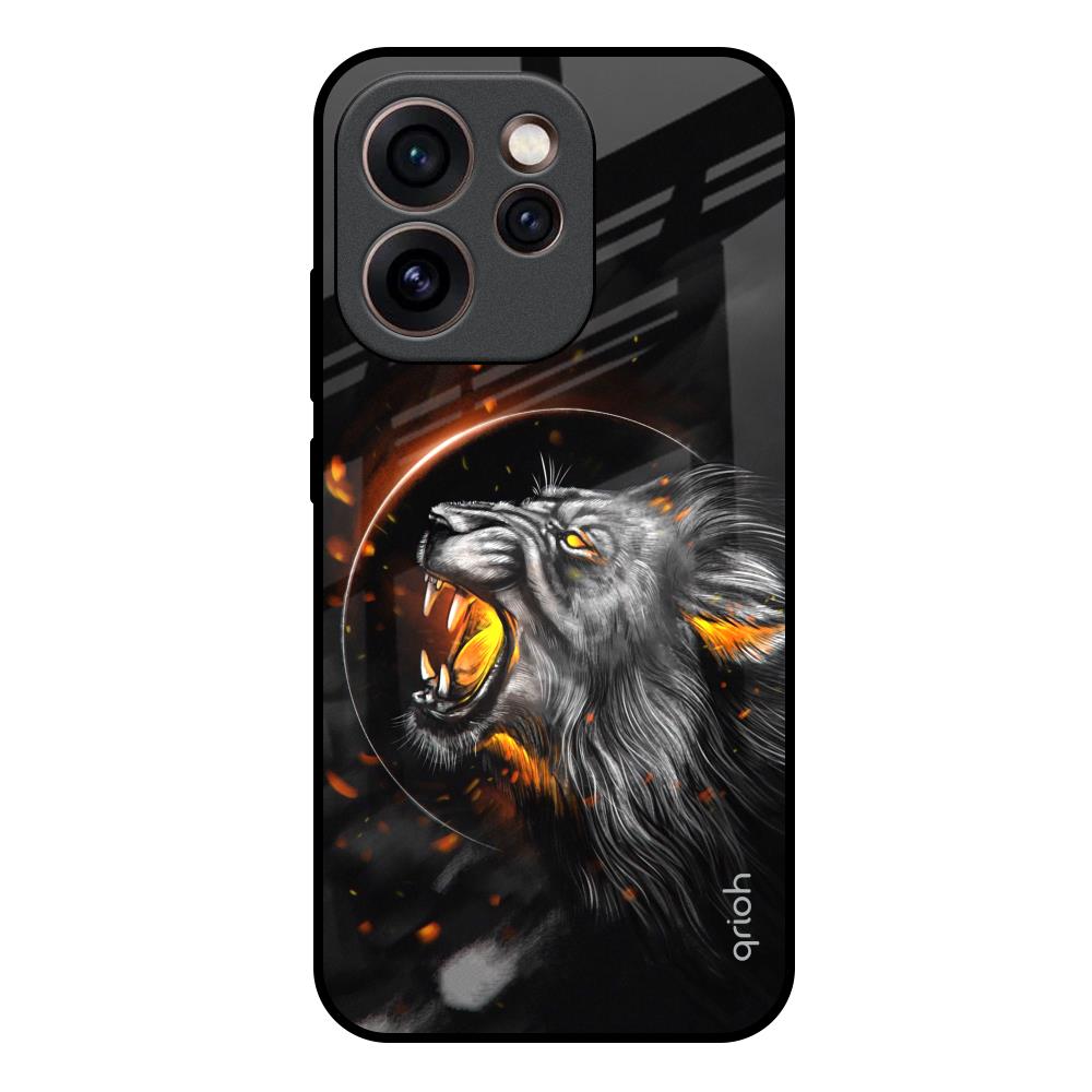 Aggressive Lion Oppo Reno15c 5G Glass Back Cover Online