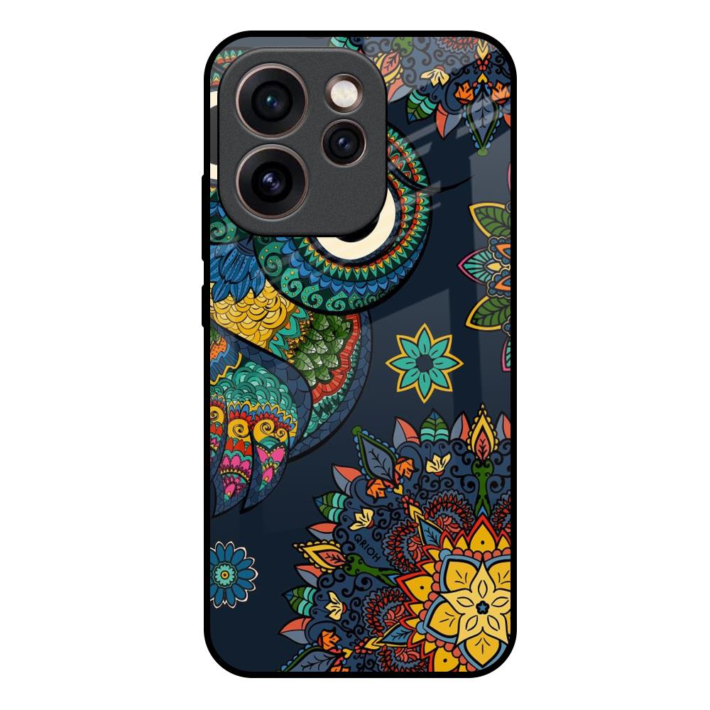 Owl Art Oppo Reno15c 5G Glass Back Cover Online