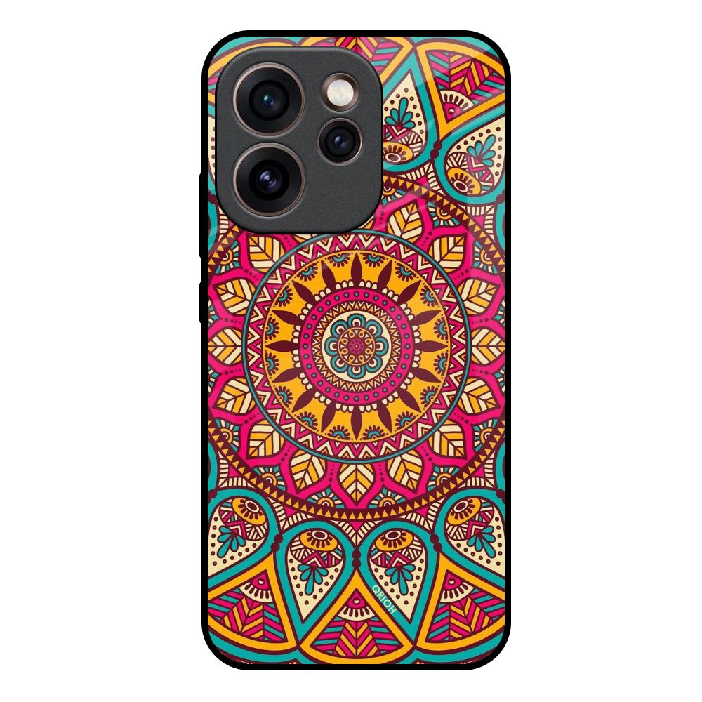 Elegant Mandala Oppo Reno15c 5G Glass Back Cover Online