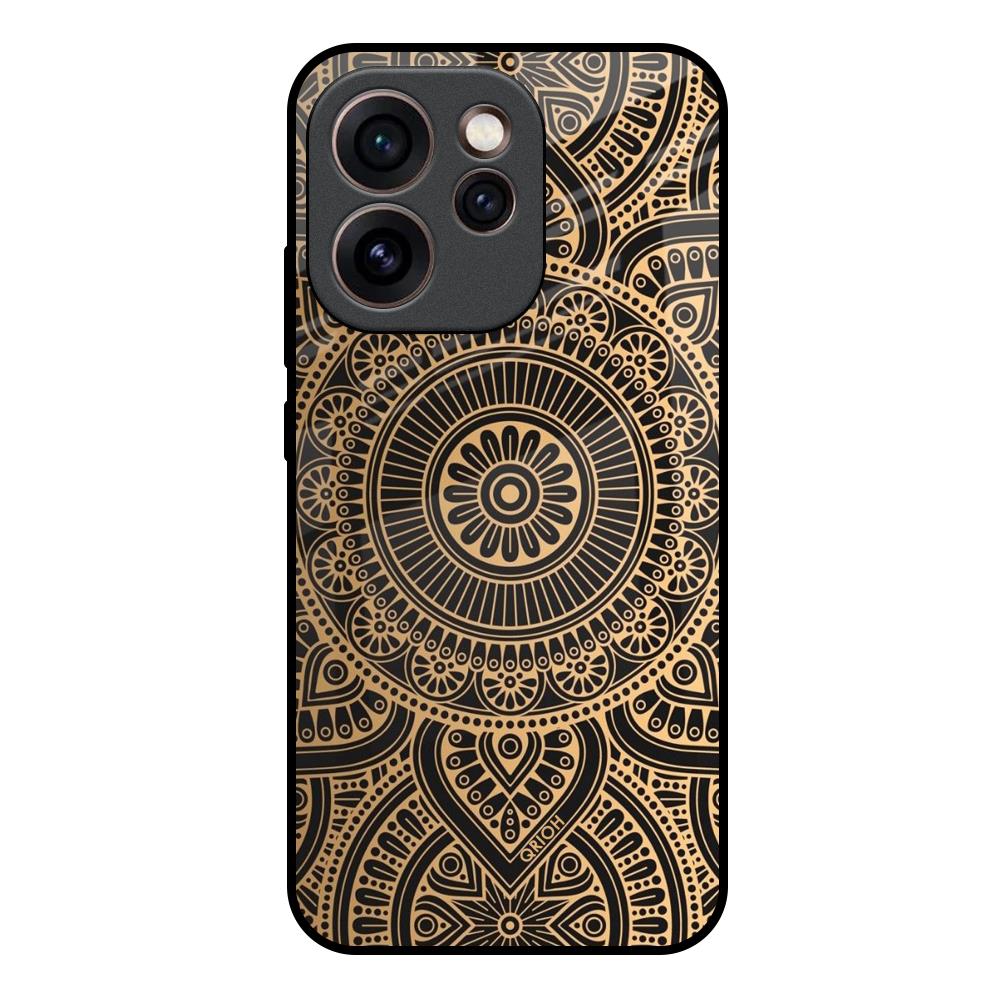 Luxury Mandala Oppo Reno15c 5G Glass Back Cover Online