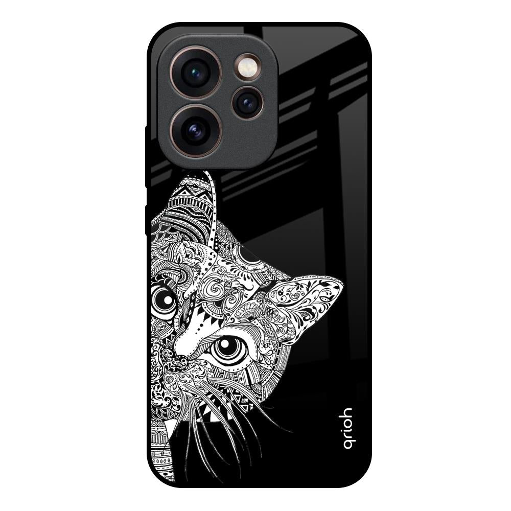 Kitten Mandala Oppo Reno15c 5G Glass Back Cover Online