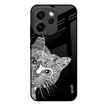 Kitten Mandala Oppo Reno15c 5G Glass Back Cover Online