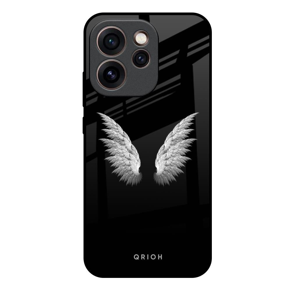White Angel Wings Oppo Reno15c 5G Glass Back Cover Online