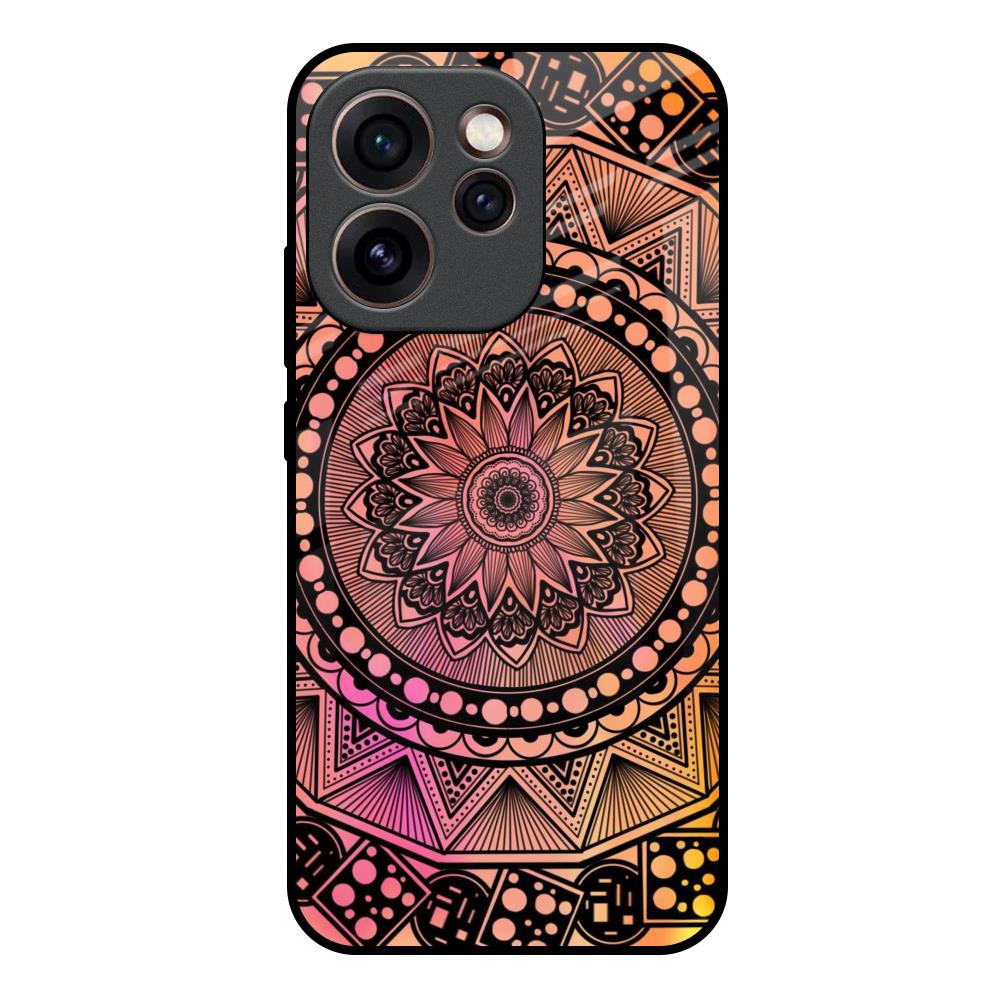 Floral Mandala Oppo Reno15c 5G Glass Back Cover Online