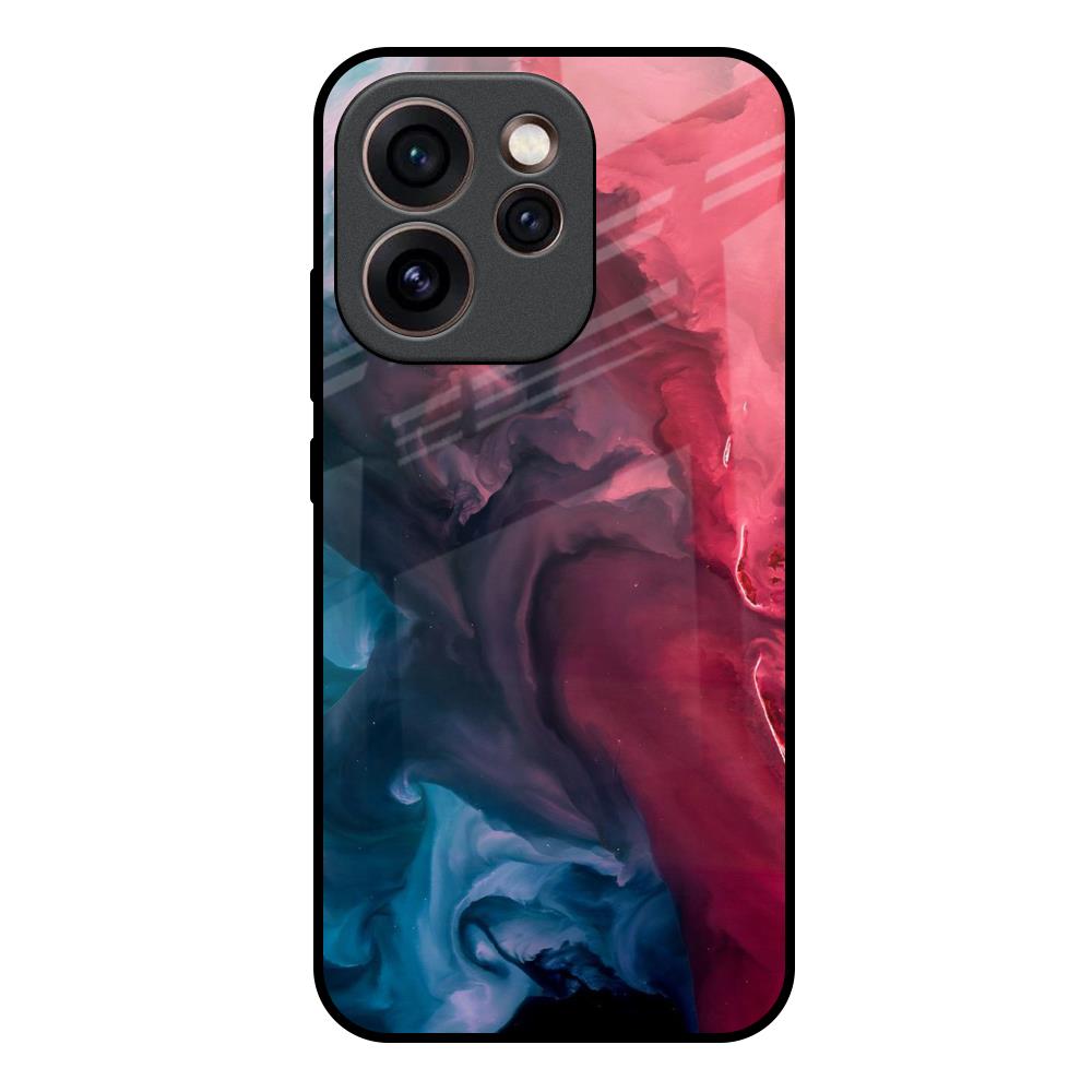 Blue & Red Smoke Oppo Reno15c 5G Glass Back Cover Online