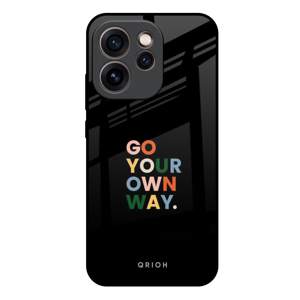Go Your Own Way Oppo Reno15c 5G Glass Back Cover Online