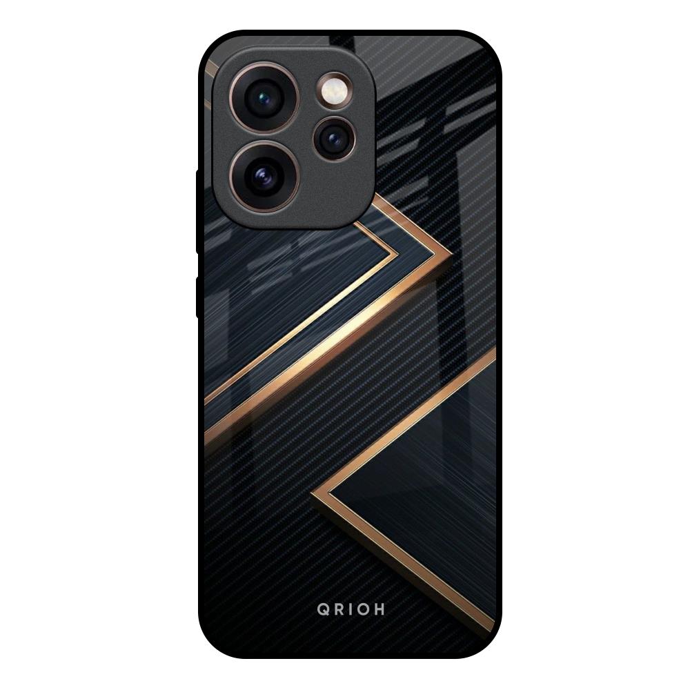 Sleek Golden & Navy Oppo Reno15c 5G Glass Back Cover Online
