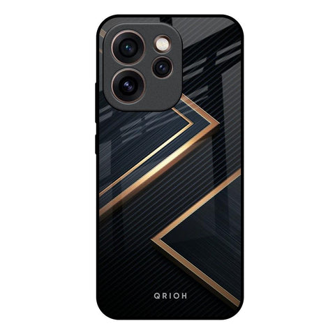 Sleek Golden & Navy Oppo Reno15c 5G Glass Back Cover Online