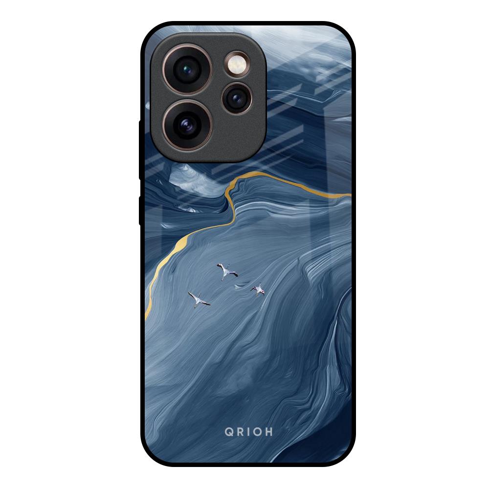 Deep Ocean Marble Oppo Reno15c 5G Glass Back Cover Online
