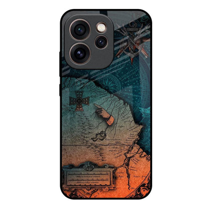 Geographical Map Oppo Reno15c 5G Glass Back Cover Online
