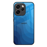 Blue Wave Abstract Oppo Reno15c 5G Glass Back Cover Online