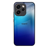 Blue Rhombus Pattern Oppo Reno15c 5G Glass Back Cover Online