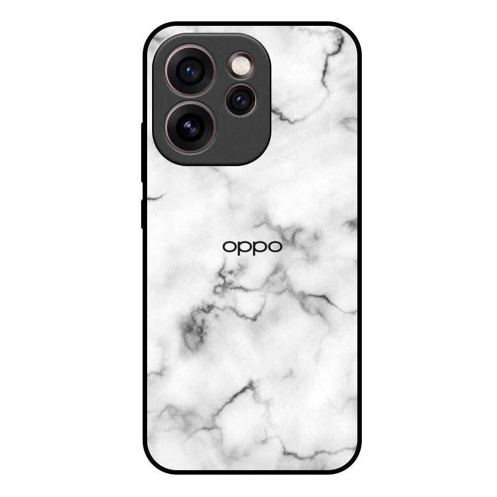 Satin White Marble Oppo Reno15c 5G Glass Back Cover Online
