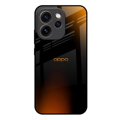Orange Black Fusion Oppo Reno15c 5G Glass Back Cover Online