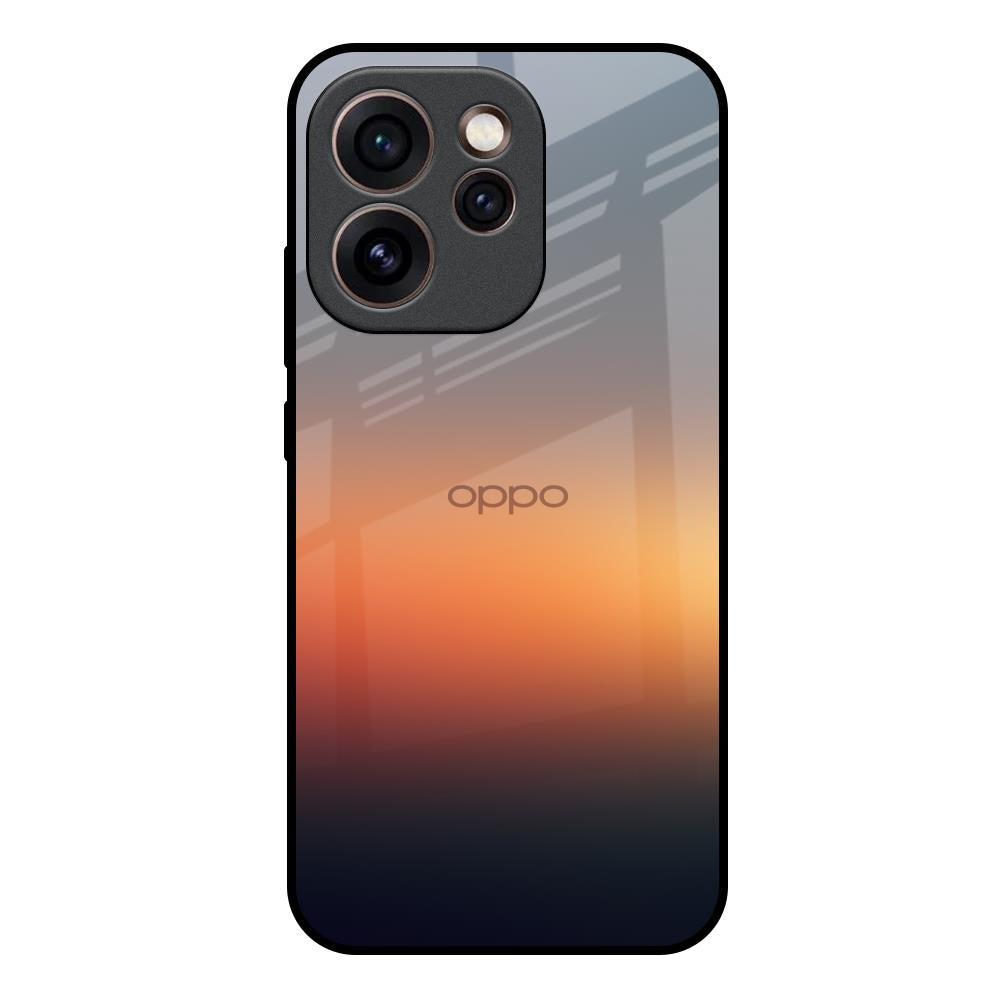 Aesthetic Orange Oppo Reno15c 5G Glass Back Cover Online