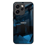 Polygonal Blue Box Oppo Reno15c 5G Glass Back Cover Online