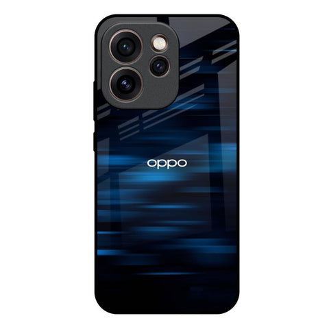 Blue Rough Abstract Oppo Reno15c 5G Glass Back Cover Online