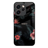 Tropical Art Flower Oppo Reno15c 5G Glass Back Cover Online