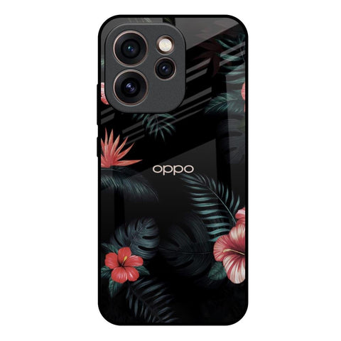 Tropical Art Flower Oppo Reno15c 5G Glass Back Cover Online