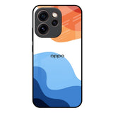 Wavy Color Pattern Oppo Reno15c 5G Glass Back Cover Online