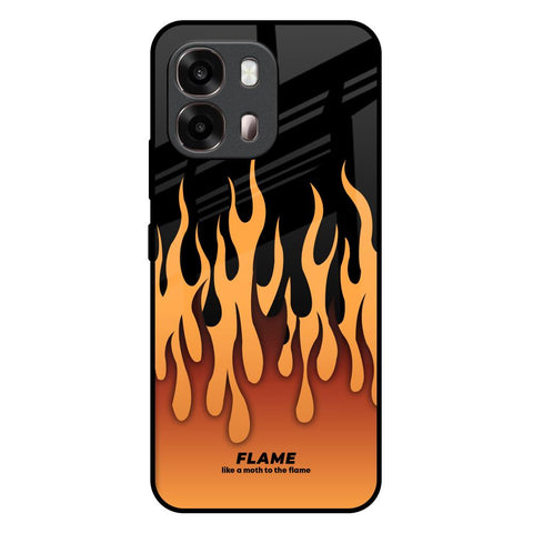 Fire Flame Oppo A6 Pro 5G Glass Back Cover Online