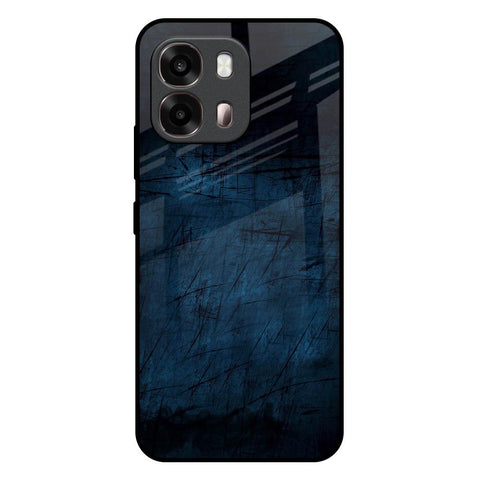 Dark Blue Grunge Oppo A6 Pro 5G Glass Back Cover Online