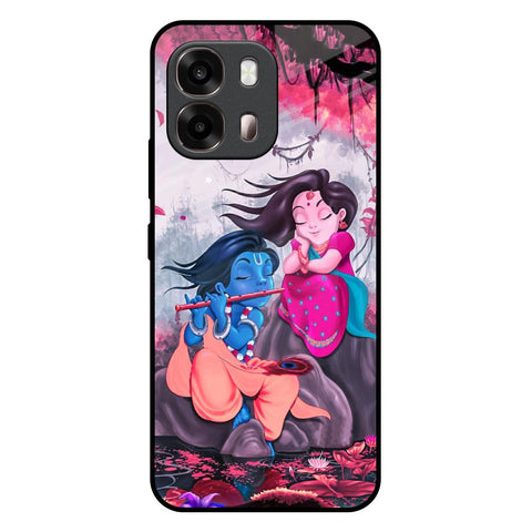 Radha Krishna Art Oppo A6 Pro 5G Glass Back Cover Online
