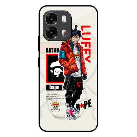 Bape Luffy Oppo A6 Pro 5G Glass Back Cover Online