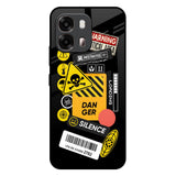 Danger Signs Oppo A6 Pro 5G Glass Back Cover Online
