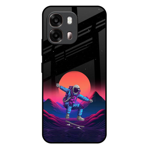 Retro Astronaut Oppo A6 Pro 5G Glass Back Cover Online