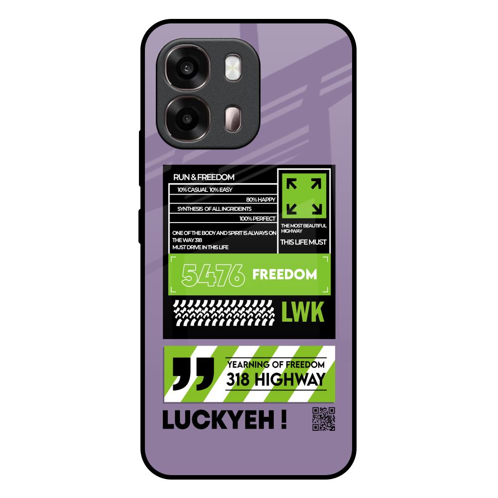 Run & Freedom Oppo A6 Pro 5G Glass Back Cover Online