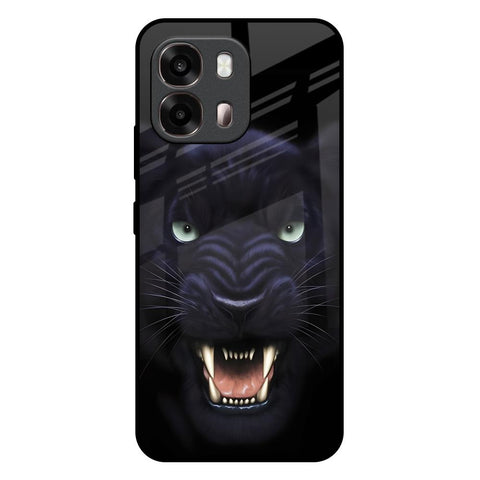 Angry Black Tiger Oppo A6 Pro 5G Glass Back Cover Online