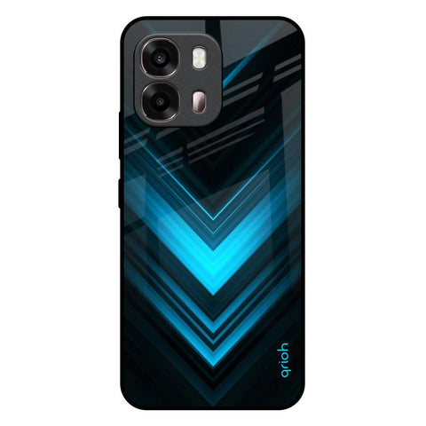 Vertical Blue Arrow Oppo A6 Pro 5G Glass Back Cover Online