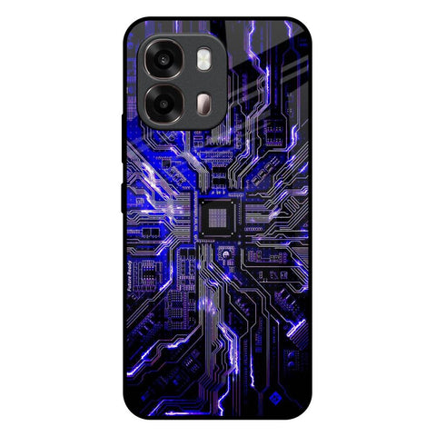 Techno Color Pattern Oppo A6 Pro 5G Glass Back Cover Online